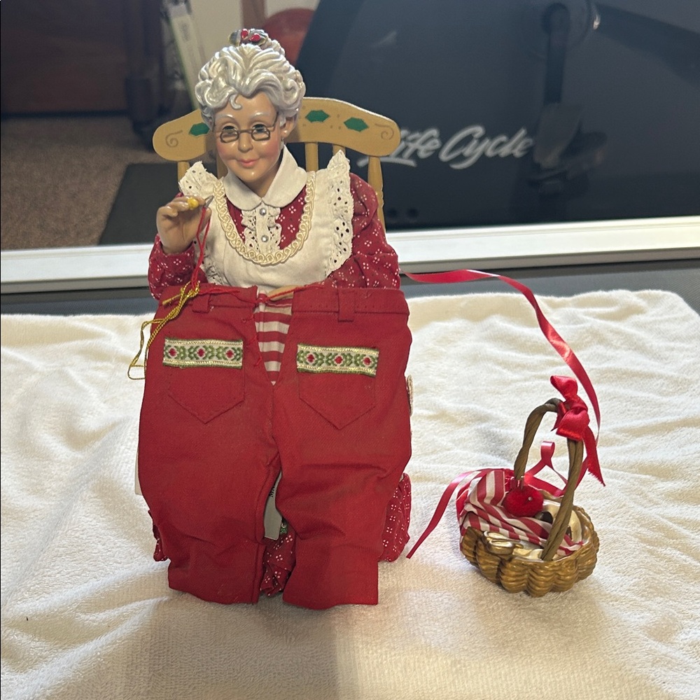 Festive Red Holiday Figurine